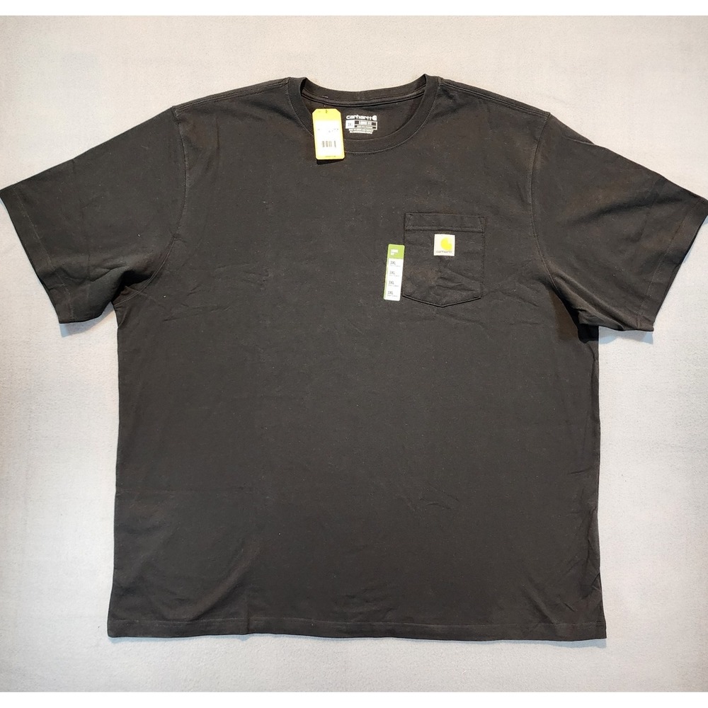 Carhartt K87 Pocket T Shirt Mens 3XL Black Loose Fit Heavyweight Short Sleeve...